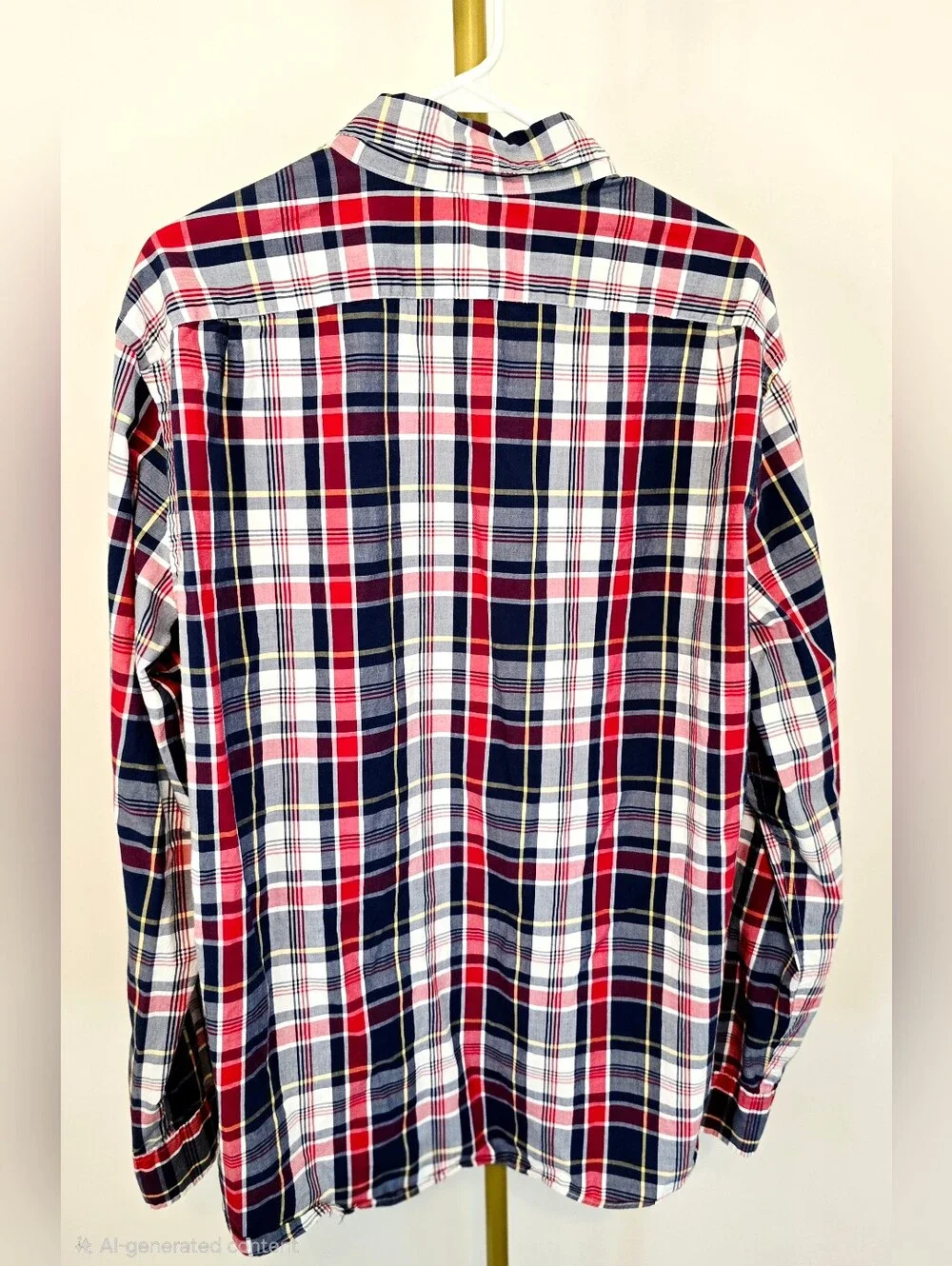 J.Crew Flex Washed Classic Plaid Button Down Shirt Preppy Casual Classic
